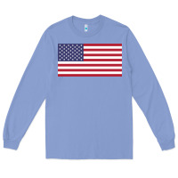 Colony Blue american flag Long Sleeve Tee - linhVisuals