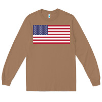 Toasted Coconut american flag Long Sleeve Tee - linhVisuals