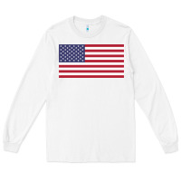 White american flag Long Sleeve Tee - linhVisuals