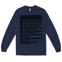 Navy understanding engineers funny Long Sleeve Tee - linhVisuals