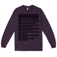 Plum understanding engineers funny Long Sleeve Tee - linhVisuals