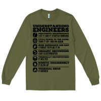Army Green understanding engineers funny Long Sleeve Tee - linhVisuals