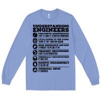 Colony Blue understanding engineers funny Long Sleeve Tee - linhVisuals