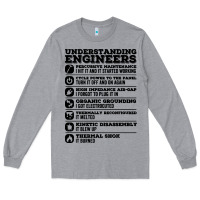 Heather Grey understanding engineers funny Long Sleeve Tee - linhVisuals