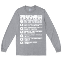 Heather Grey understanding engineers funny Long Sleeve Tee - linhVisuals
