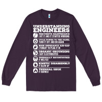 Plum understanding engineers funny Long Sleeve Tee - linhVisuals