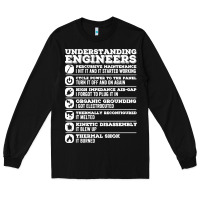 Black understanding engineers funny Long Sleeve Tee - linhVisuals