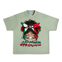Oil Green mexicana messy bun mama Urban Heavy Tee - BundleAndBundleShop