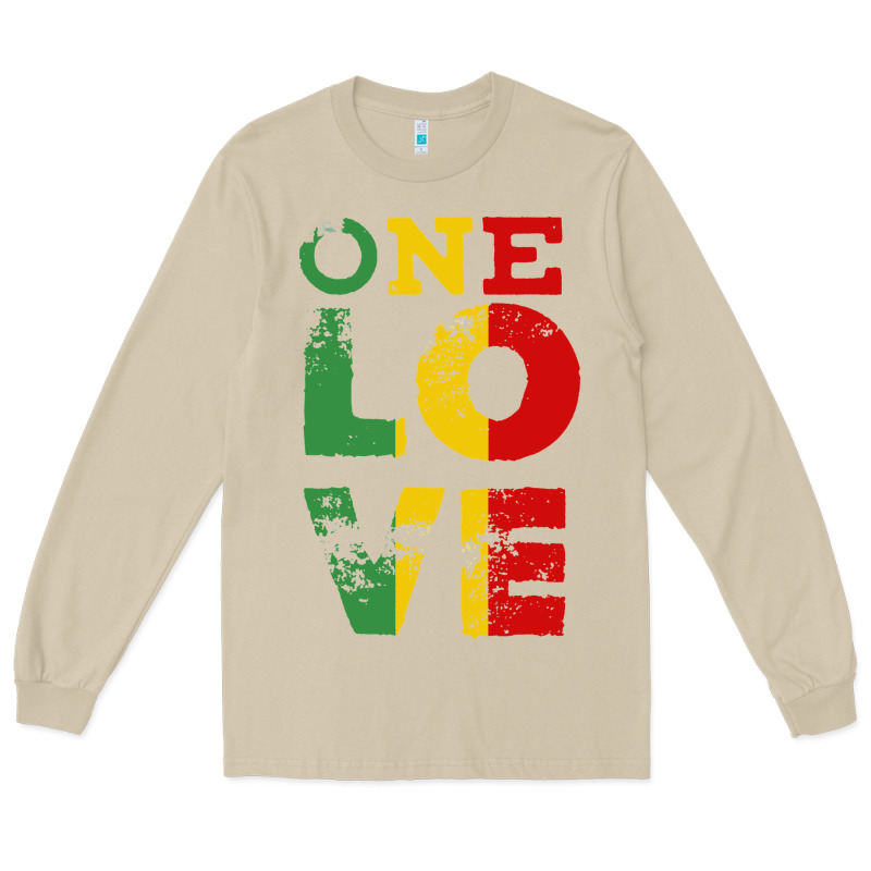 One Love Rasta Reggae Long Sleeve Tee by linhVisuals | Teevron