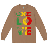 Toasted Coconut one love rasta reggae Long Sleeve Tee - linhVisuals