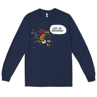 Navy calvin Long Sleeve Tee - linhVisuals