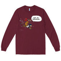 Burgundy calvin Long Sleeve Tee - linhVisuals