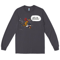Smoke calvin Long Sleeve Tee - linhVisuals