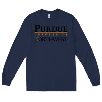 Navy purdue university northwest Long Sleeve Tee - linhVisuals