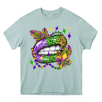 Arona mardi gras lip olivia Heavy Core Tee - OliviaCreatesArt
