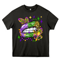 Asphalt mardi gras lip olivia Heavy Core Tee - OliviaCreatesArt