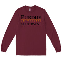 Burgundy purdue university northwest Long Sleeve Tee - linhVisuals