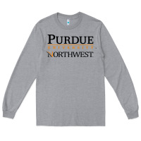 Heather Grey purdue university northwest Long Sleeve Tee - linhVisuals