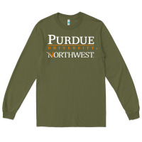 Army Green purdue university northwest Long Sleeve Tee - linhVisuals