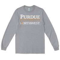 Heather Grey purdue university northwest Long Sleeve Tee - linhVisuals