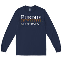Navy purdue university northwest Long Sleeve Tee - linhVisuals