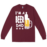Burgundy beer t  shirt beer t  shirt Long Sleeve Tee - linhVisuals