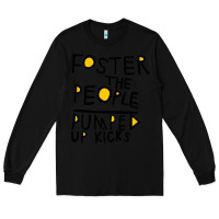 Black Foster The People Pumped Up Kicks Long Sleeve Tee - linhVisuals