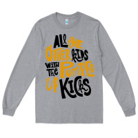 Heather Grey Foster The People Pumped Up Kicks Long Sleeve Tee - linhVisuals