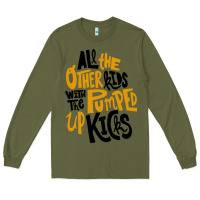 Army Green Foster The People Pumped Up Kicks Long Sleeve Tee - linhVisuals