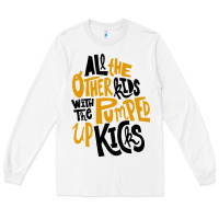 White Foster The People Pumped Up Kicks Long Sleeve Tee - linhVisuals