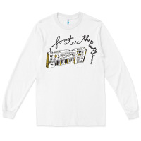 White Foster The People Torches Long Sleeve Tee - linhVisuals