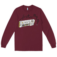 Burgundy Foster The People Torches Long Sleeve Tee - linhVisuals
