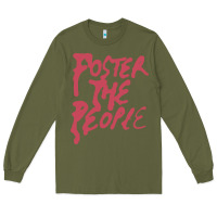 Army Green Foster The People Long Sleeve Tee - linhVisuals