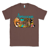 Chestnut American Girl, western Cowhide Classic Tee - CowCowDesign