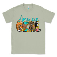 Matcha American Girl, western Cowhide Classic Tee - CowCowDesign