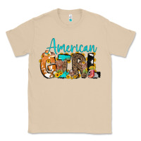 Mushroom American Girl, western Cowhide Classic Tee - CowCowDesign