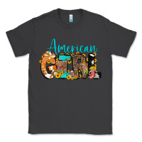Smoke American Girl, western Cowhide Classic Tee - CowCowDesign