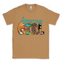 Toasted Coconut American Girl, western Cowhide Classic Tee - CowCowDesign