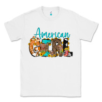 White American Girl, western Cowhide Classic Tee - CowCowDesign