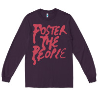 Plum Foster The People Long Sleeve Tee - linhVisuals