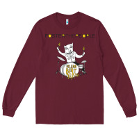 Burgundy Foster The People Helena Beat Long Sleeve Tee - linhVisuals
