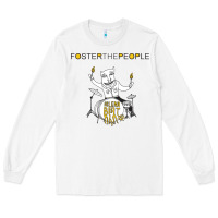 White Foster The People Helena Beat Long Sleeve Tee - linhVisuals