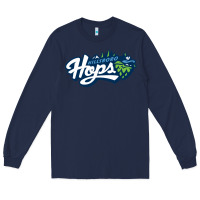 Navy hillsboro hops Long Sleeve Tee - linhVisuals