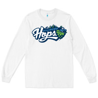 White hillsboro hops Long Sleeve Tee - linhVisuals