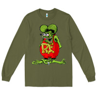 Army Green rat fink  fk27 Long Sleeve Tee - linhVisuals
