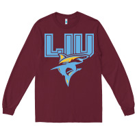 Burgundy long island university sharks Long Sleeve Tee - linhVisuals