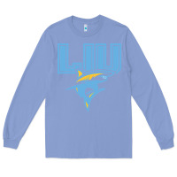 Colony Blue long island university sharks Long Sleeve Tee - linhVisuals