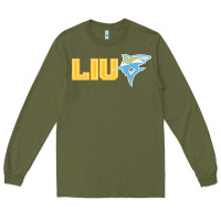 Army Green long island university sharks Long Sleeve Tee - linhVisuals