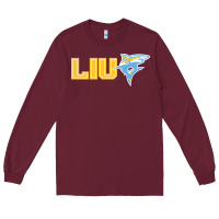 Burgundy long island university sharks Long Sleeve Tee - linhVisuals