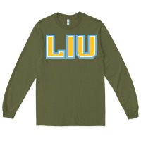 Army Green long island university sharks Long Sleeve Tee - linhVisuals